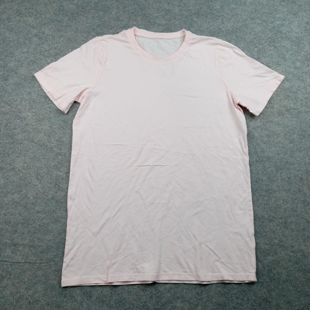 Everlane Shirt Mens Medium Solid Pink Crewneck Short‎ Sleeve Cotton Casual Tee
